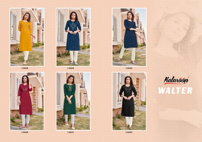 Kalaroop Walter By Kessi 13688-13693 Designer Kurtis Catalog